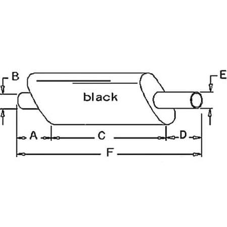 Aftermarket New Black Vertical Muffler Fits Ford / Fits New Holland Tractor 8700 T D5NN5230S
